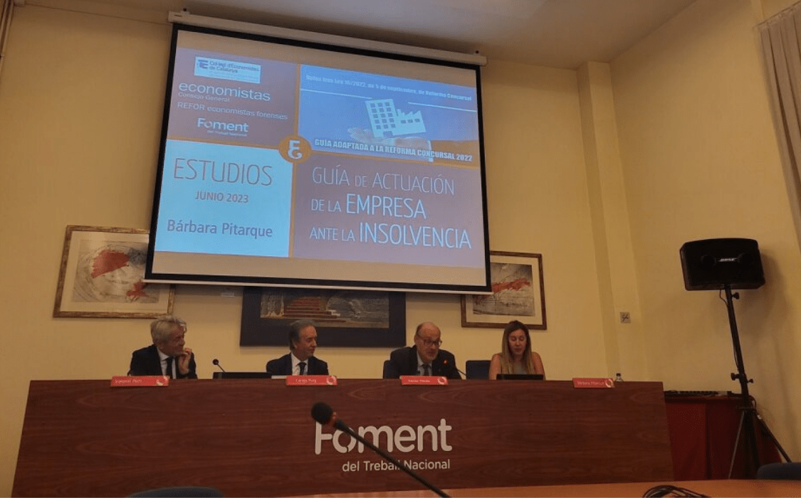 Xavier Panés presenta la guia d’actuació de l’empresa davant la insolvència a la seu de Foment