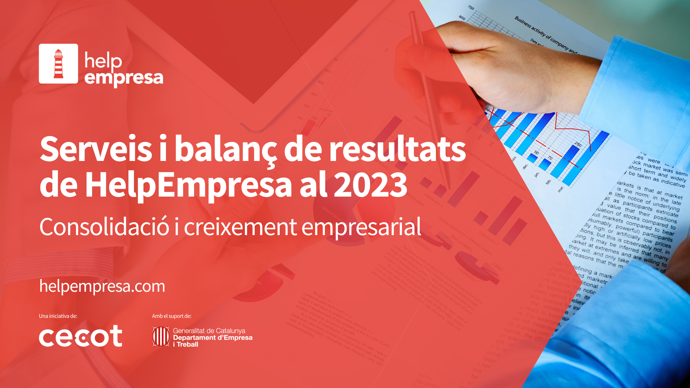Serveis i balanç de resultats de HelpEmpresa al 2023: Més de 180 empreses ateses